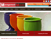 Tablet Screenshot of managementmasala.com